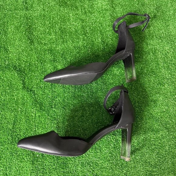 Torrid Lucite D'orsay Ankle Strap Closed Toe Heel Extra Wide Shoes Size 13WW NEW - Picture 7 of 12